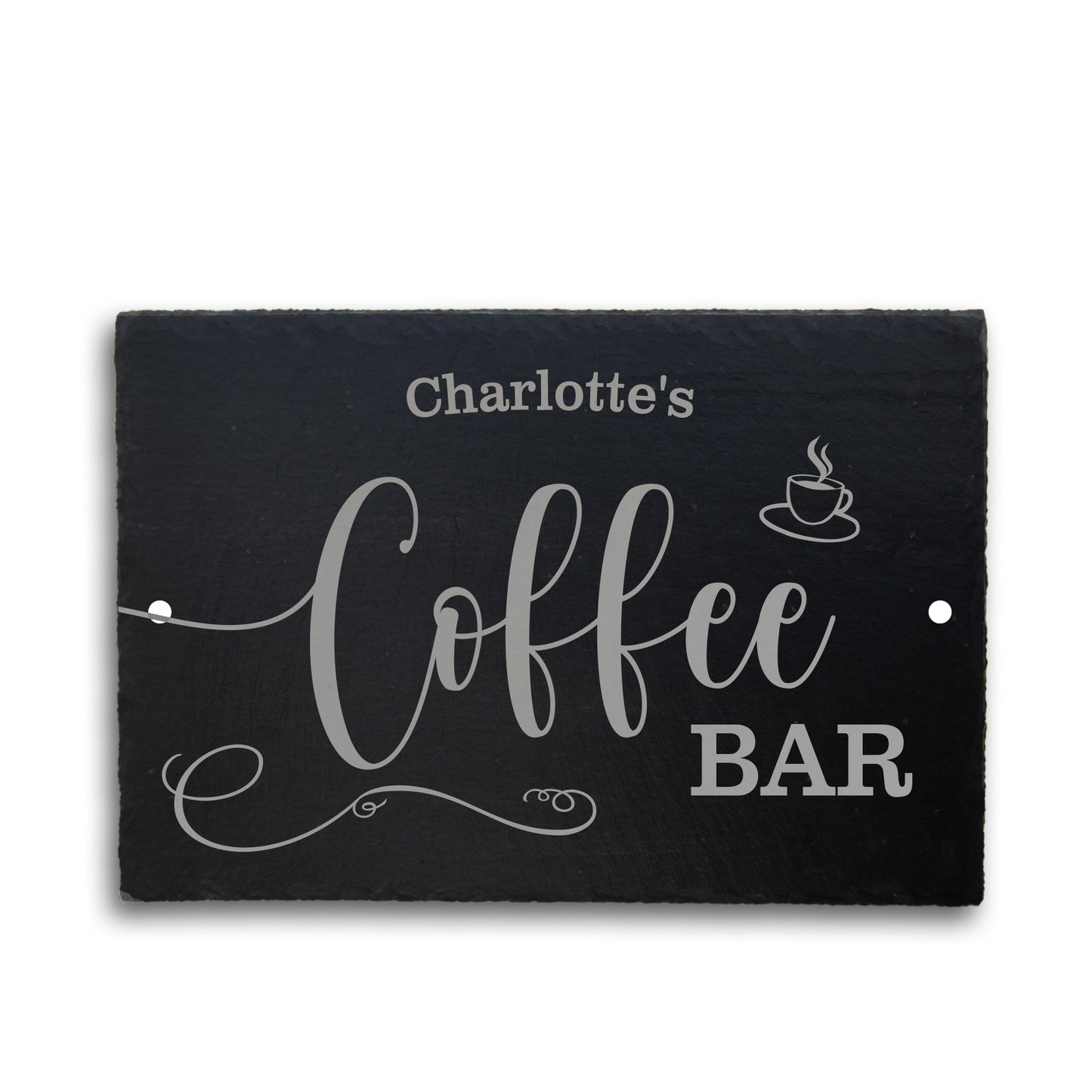 COFFEE BAR - personalisiertes Schieferschild für die Kaffeeecke