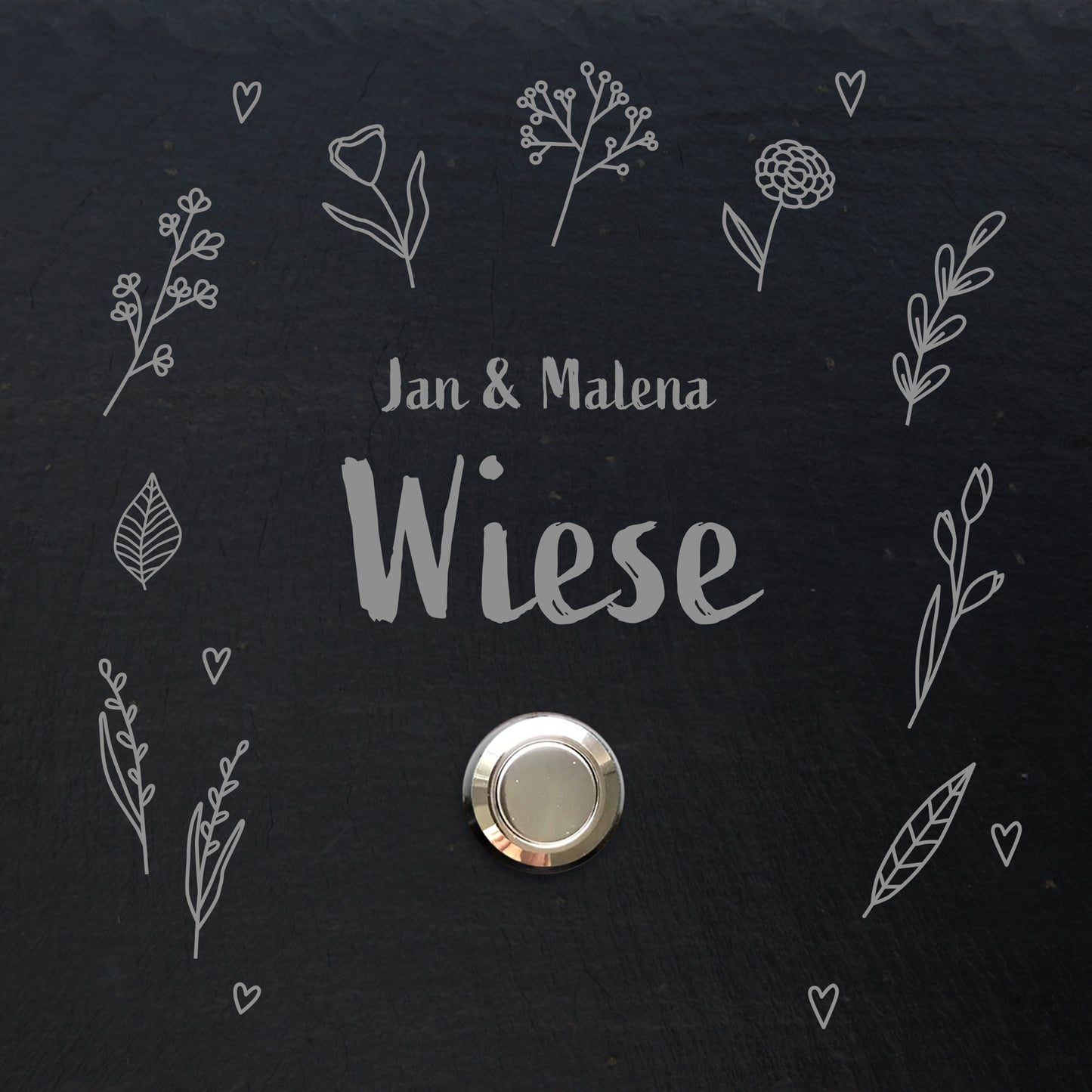 Klingelschild WIESE