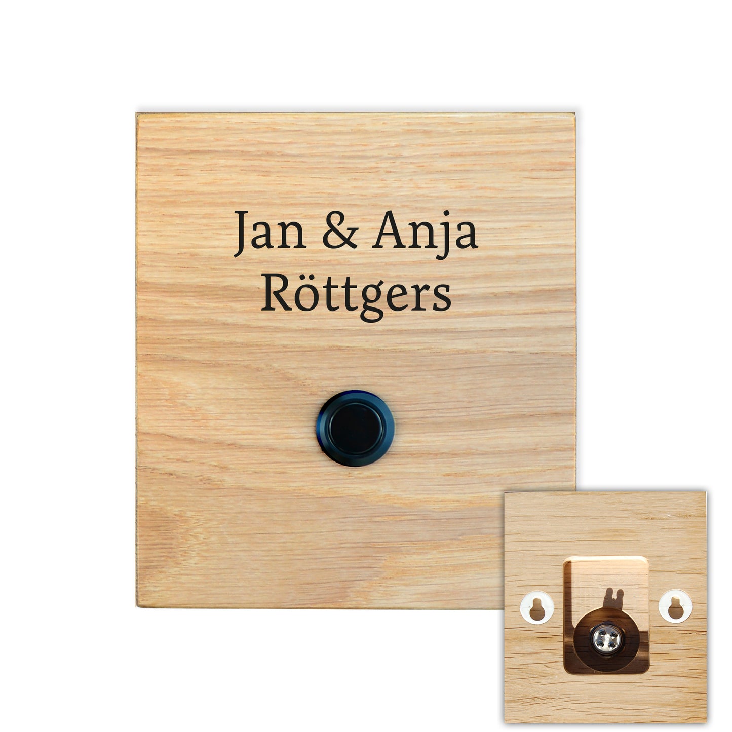 Eiche Klingelschild RÖTTGERS