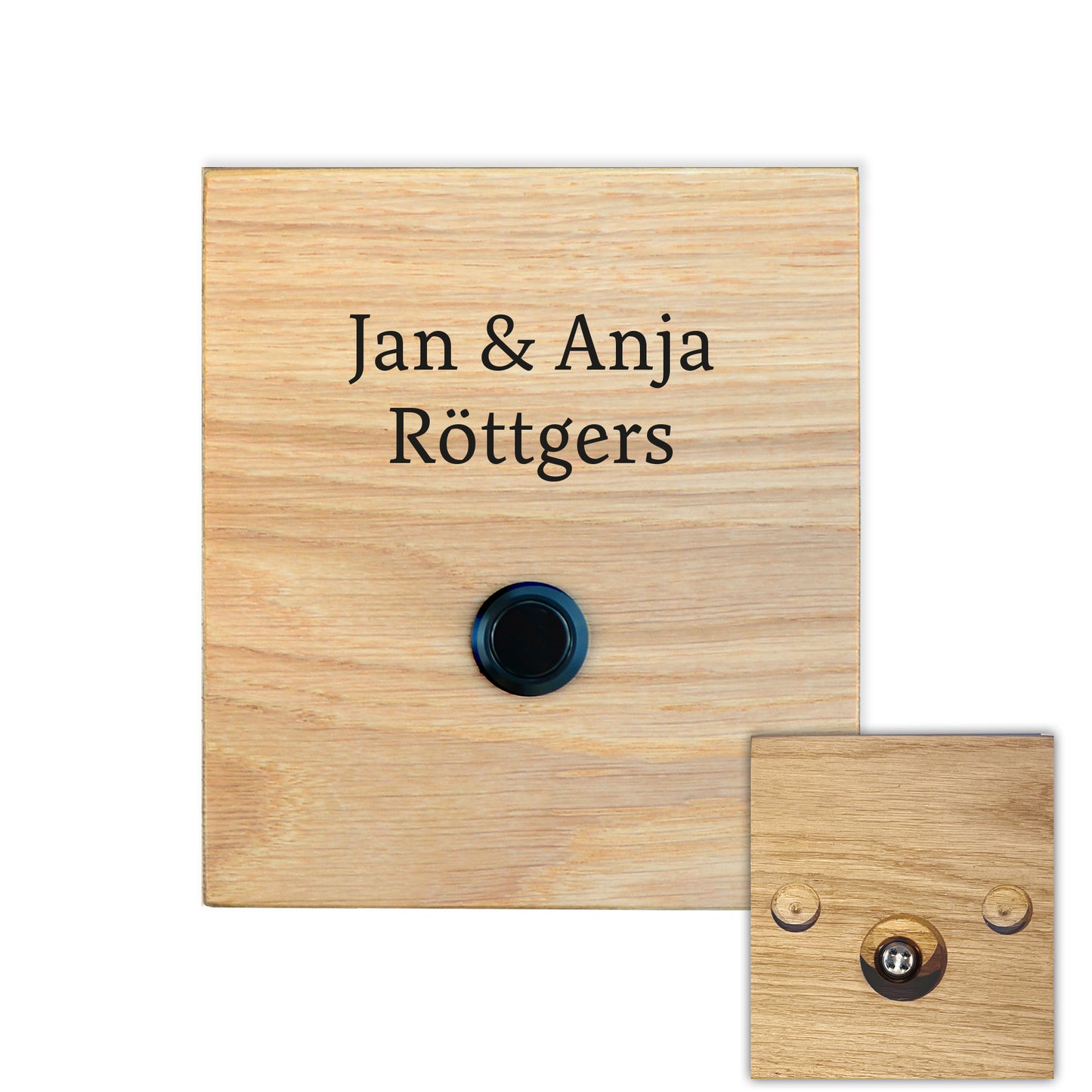 Eiche Klingelschild RÖTTGERS