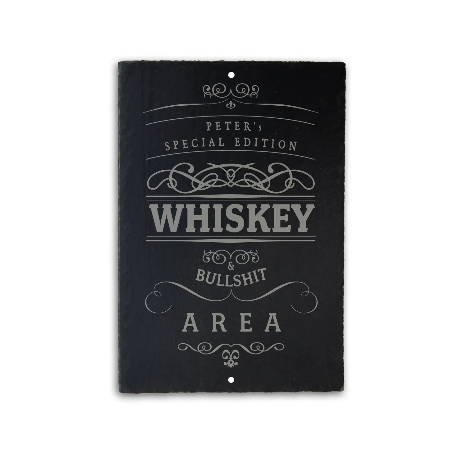 WHISKEY - personalisiertes Schieferschild für die Bar - Jeske Design