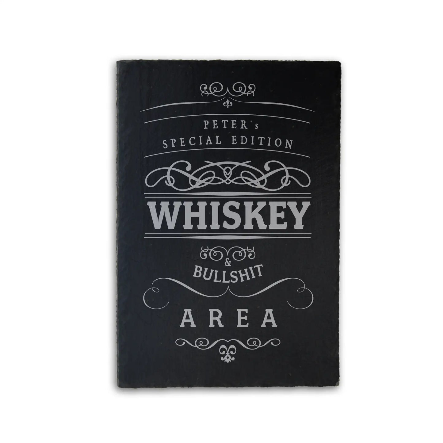 WHISKEY - personalisiertes Schieferschild für die Bar - Jeske Design