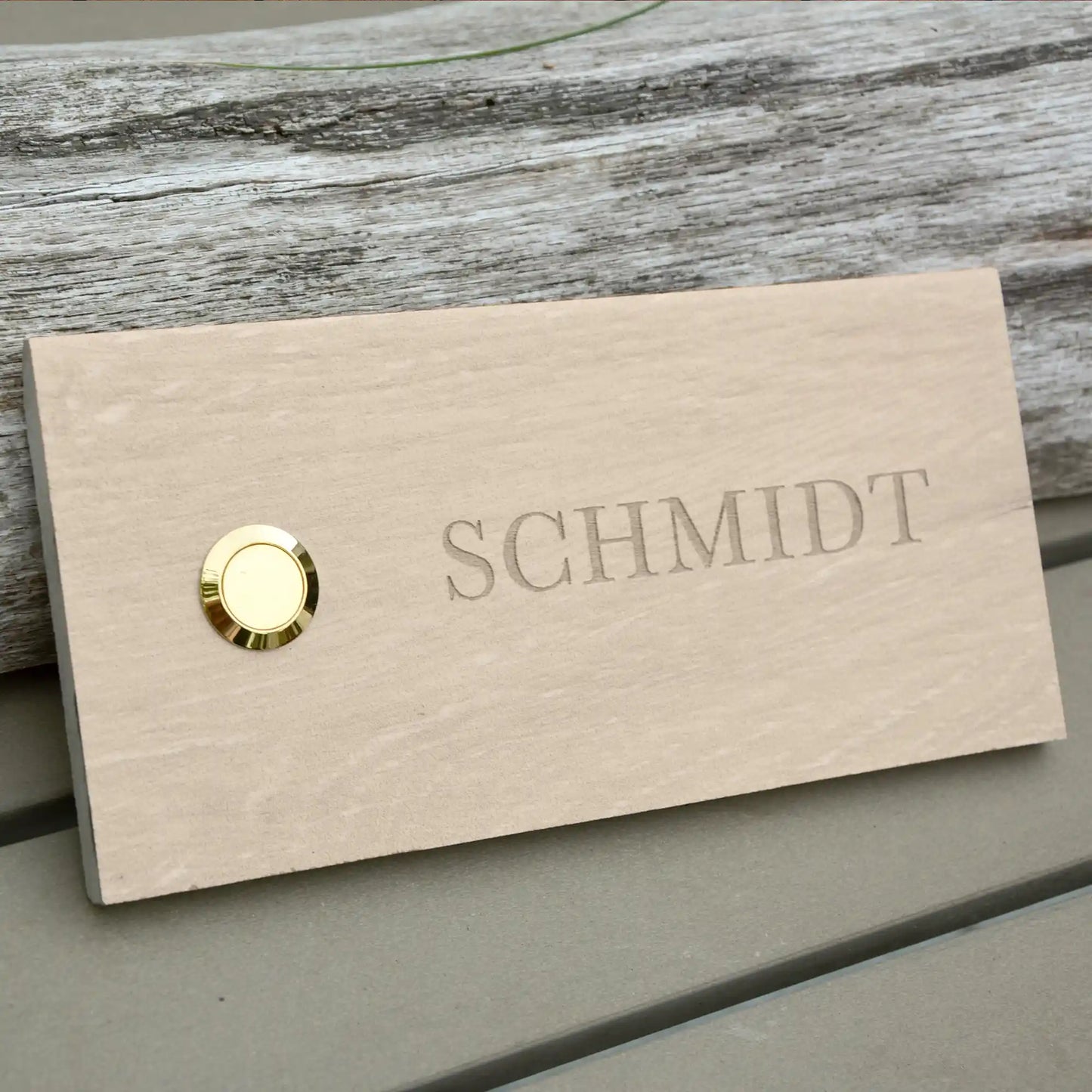 Personalisiertes Klingelschild (20x15 cm) aus FEINSTEINZEUG - KERAMIK - Jeske Design