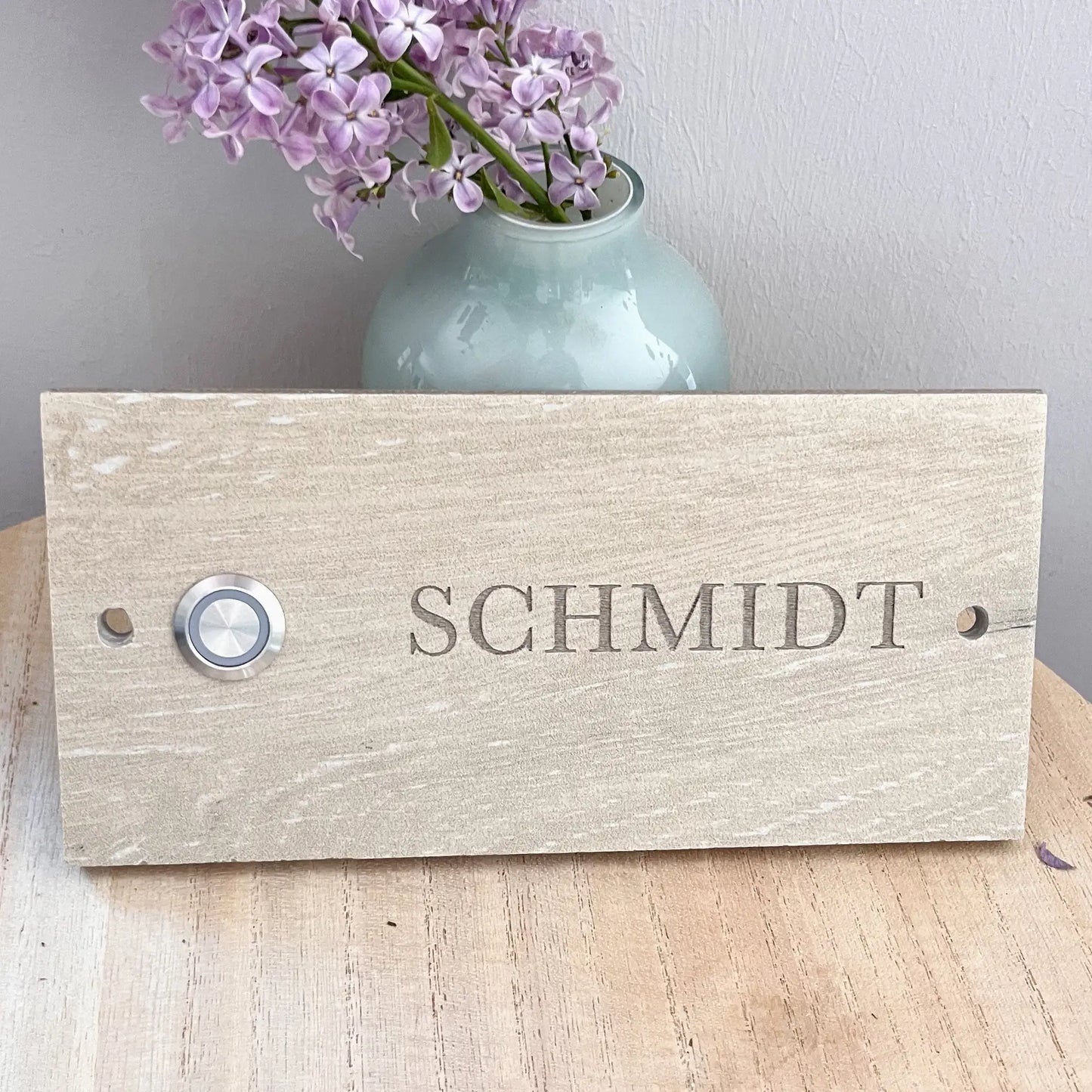 Personalisiertes Klingelschild (20x15 cm) aus FEINSTEINZEUG - KERAMIK - Jeske Design