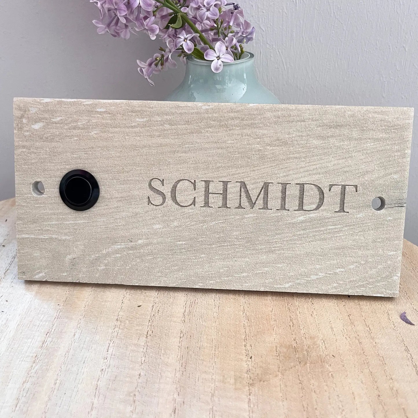 Personalisiertes Klingelschild (20x15 cm) aus FEINSTEINZEUG - KERAMIK - Jeske Design