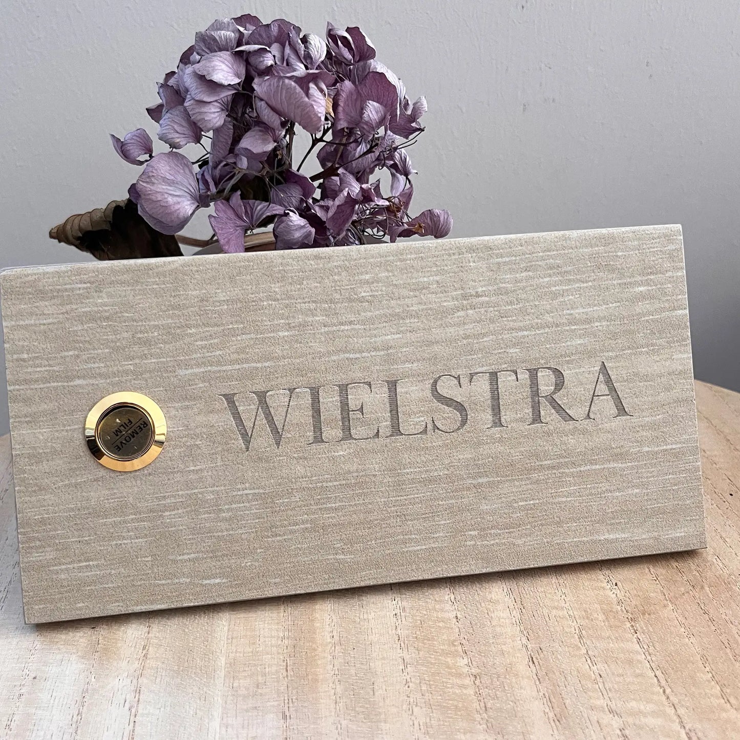 Personalisiertes Klingelschild (20x15 cm) aus FEINSTEINZEUG - KERAMIK - Jeske Design