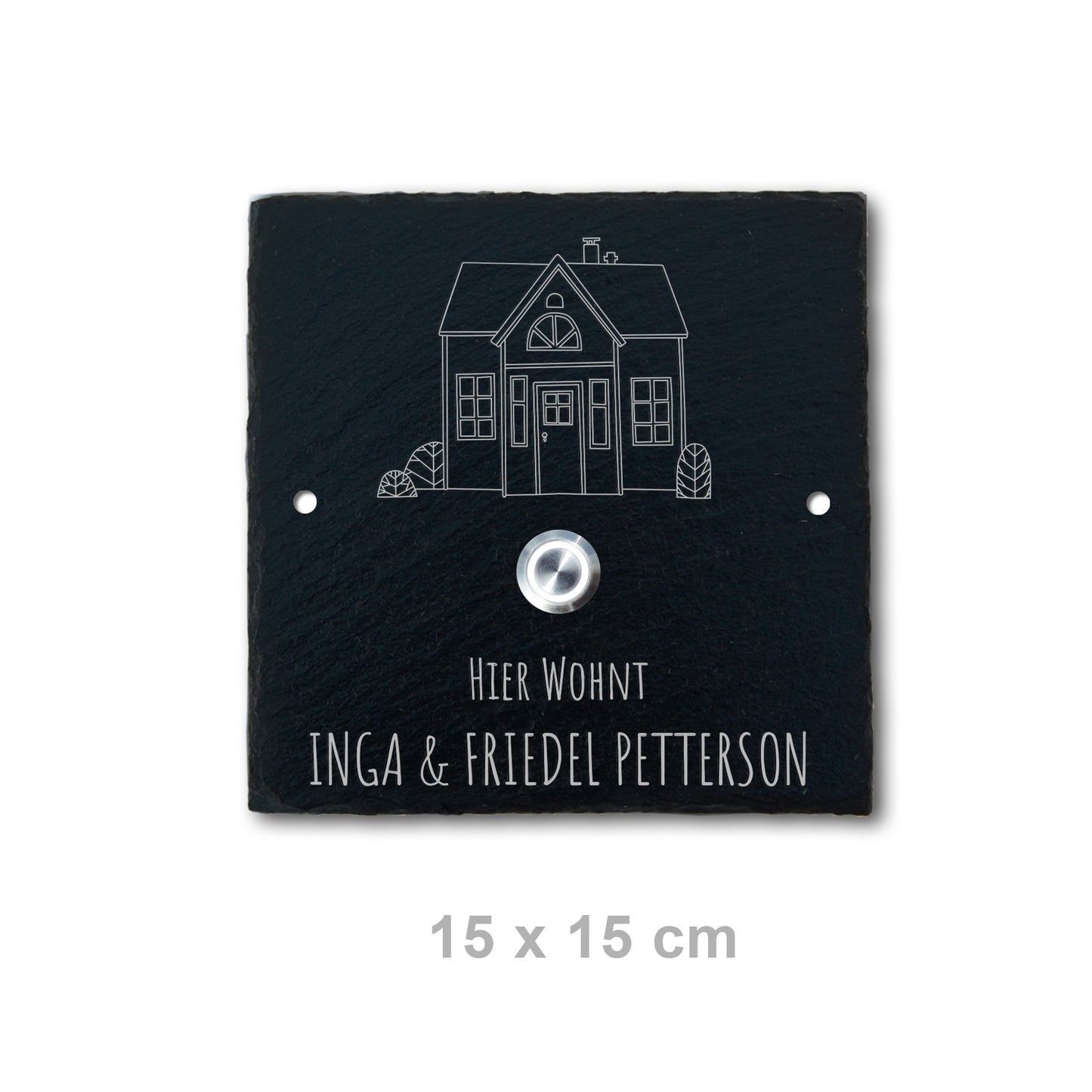 ANCHOR - personalized doorbell plate made of slate