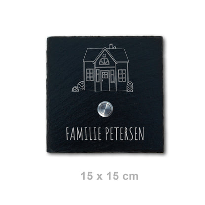 ANCHOR - personalized doorbell plate made of slate