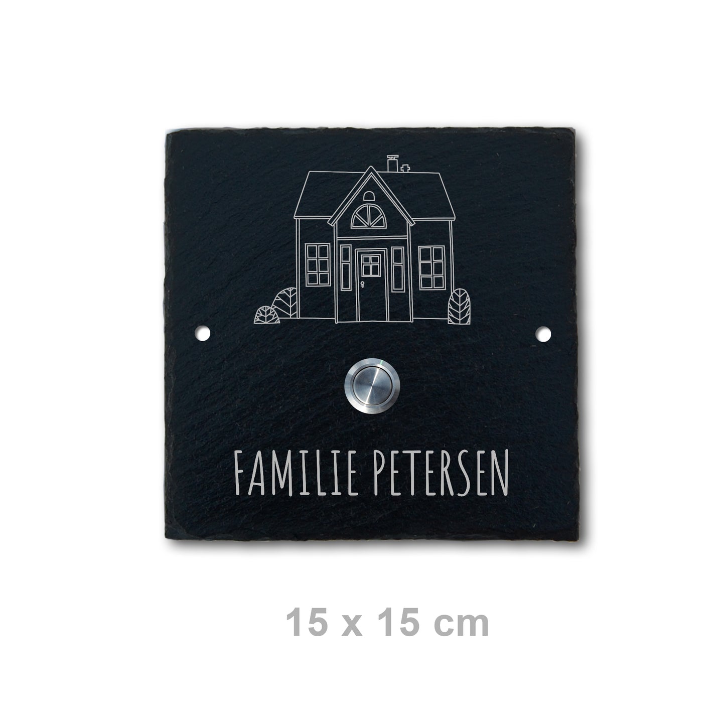 ANCHOR - personalized doorbell plate made of slate