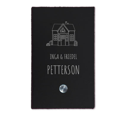 ANCHOR - personalized doorbell plate made of slate