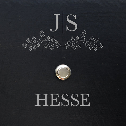 HARMS - personalized slate doorbell plate