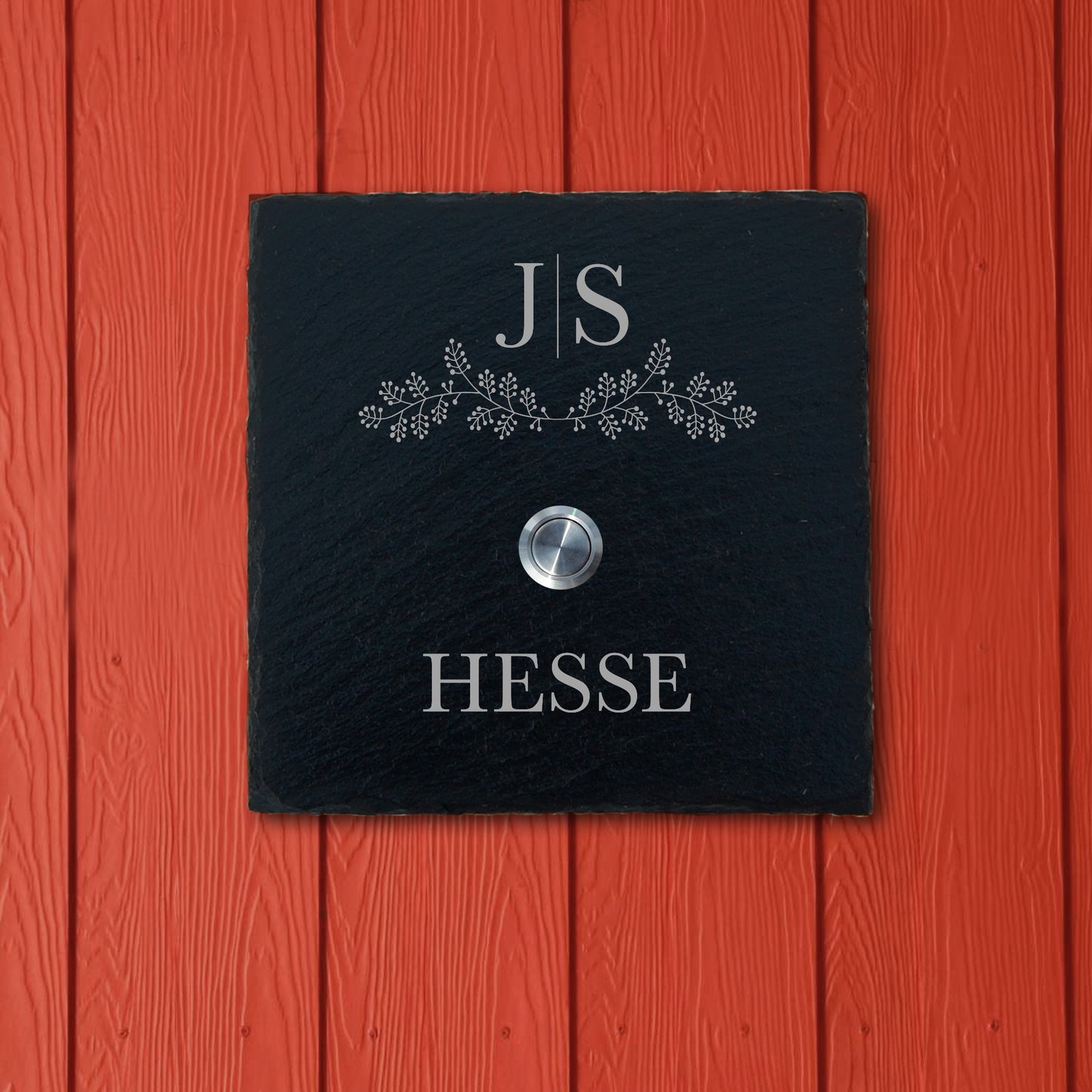 HARMS - personalized slate doorbell plate