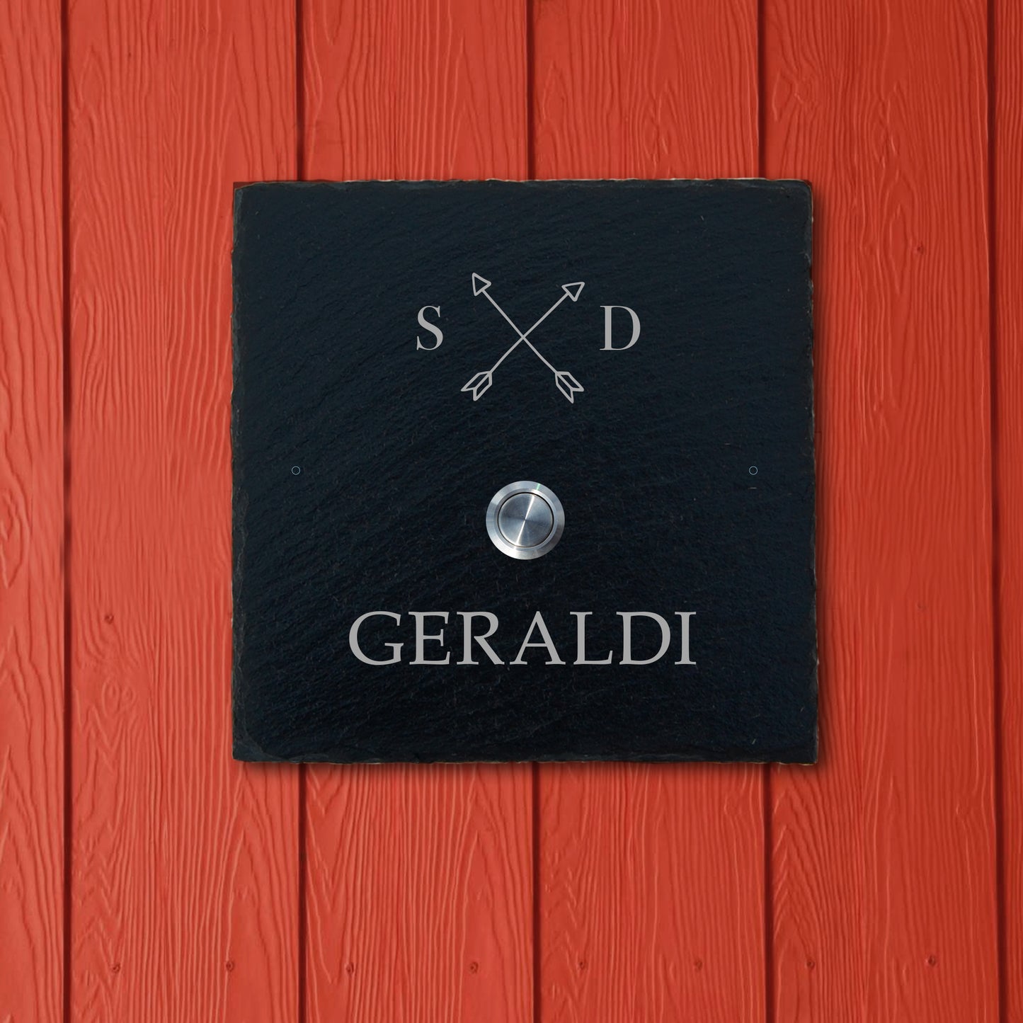 ANCHOR - personalized doorbell plate made of slate