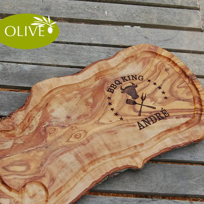 Personalisiertes Grillbrett „BBQ King“ | Dein königliches Wappen