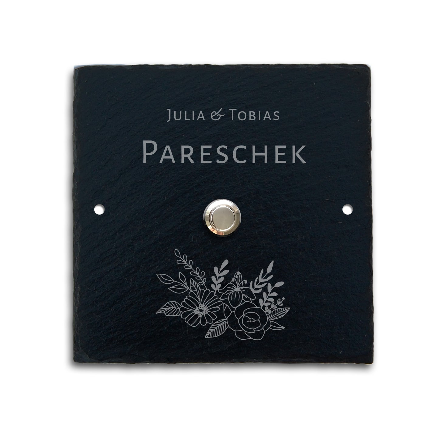 ANCHOR - personalized doorbell plate made of slate