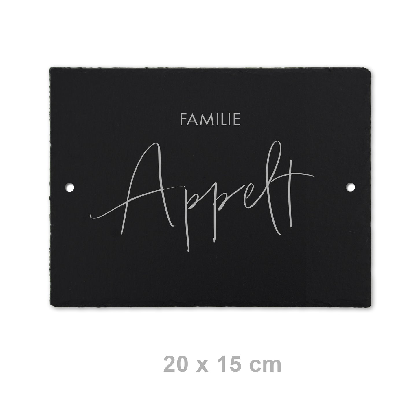 Personalized slate door and nameplate - ANCHOR motif