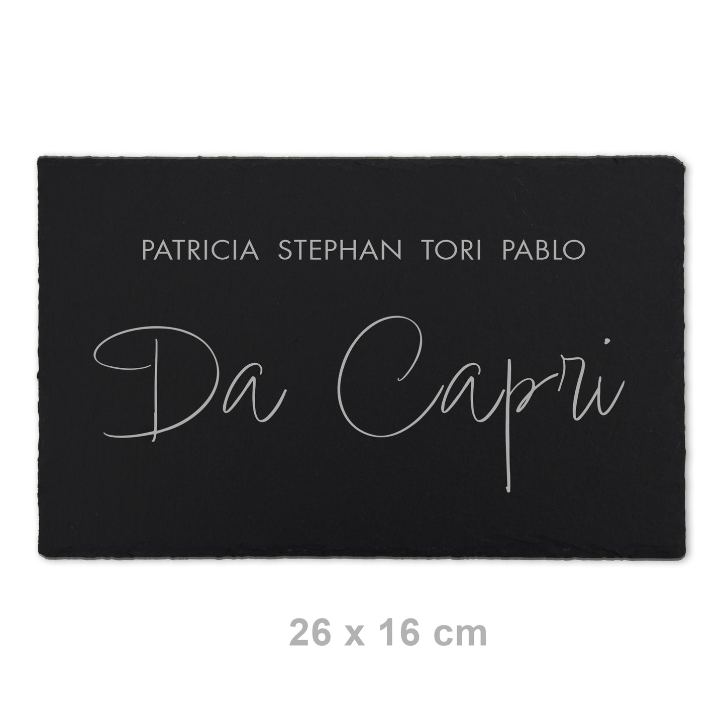 Personalized slate door and nameplate - ANCHOR motif