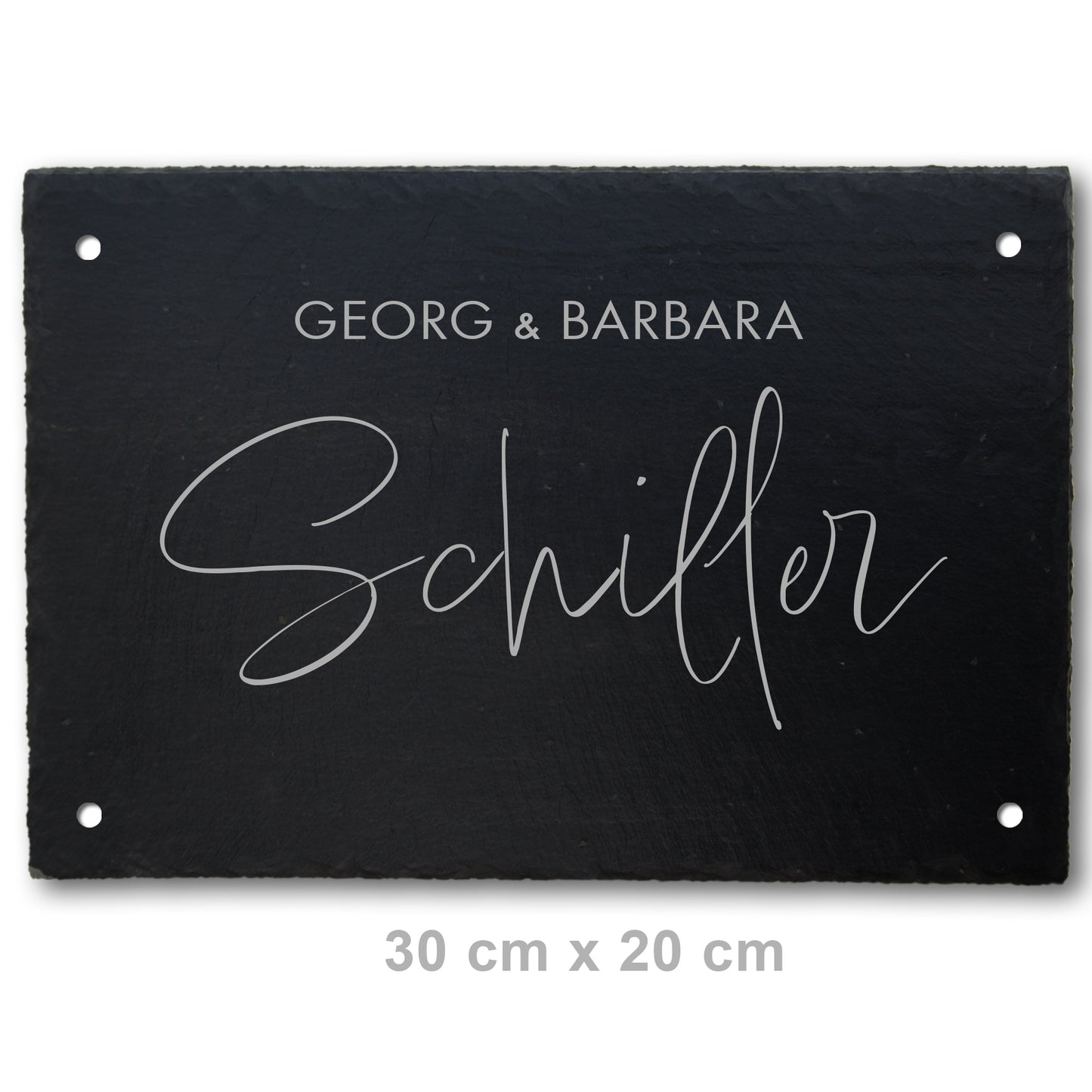 Personalized slate door and nameplate - ANCHOR motif