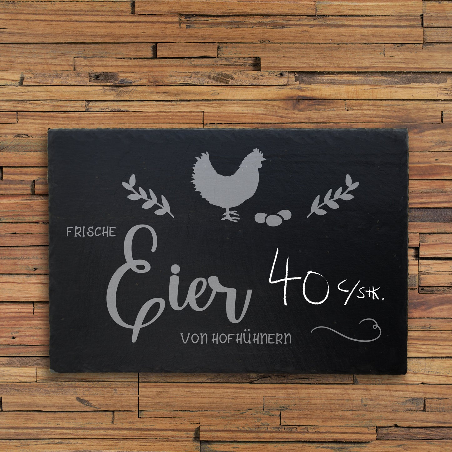 FRESH EGGS - personalized slate sign for your own farm shop