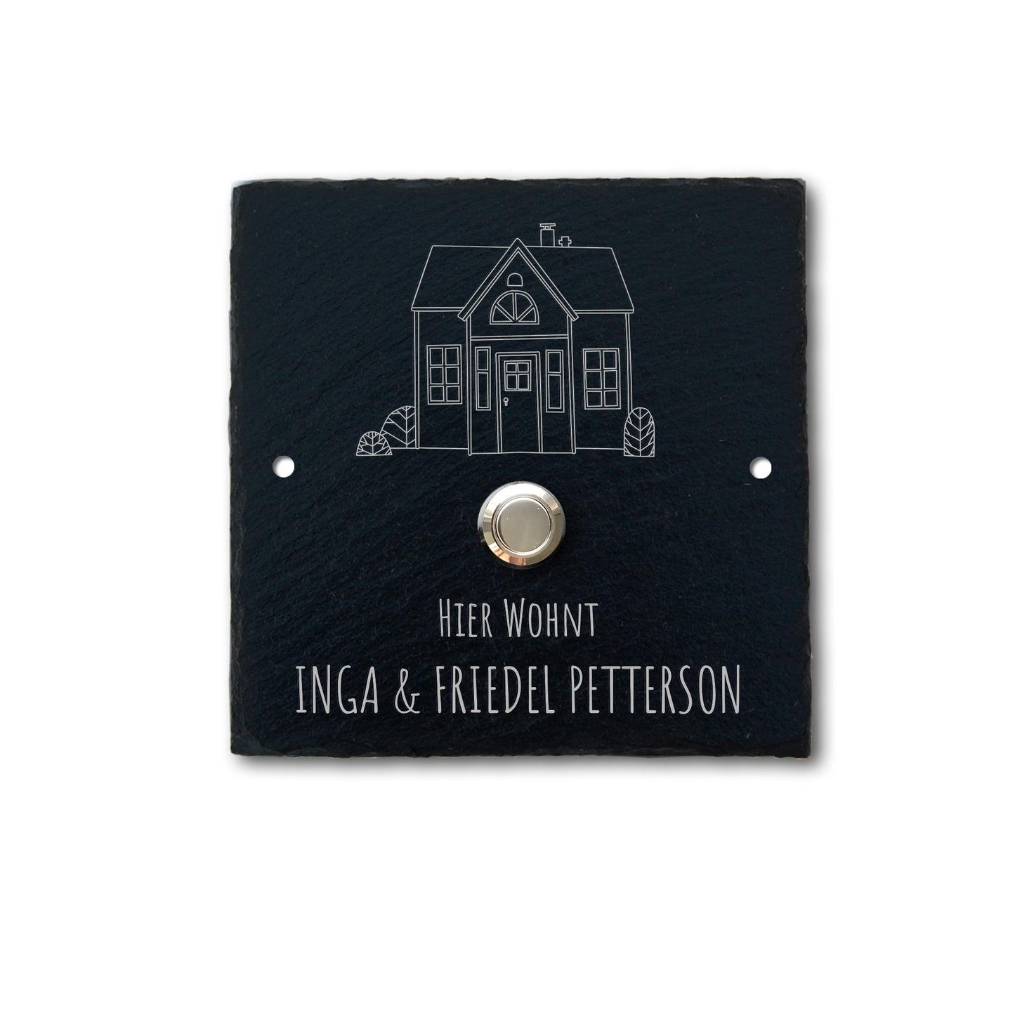 ANCHOR - personalized doorbell plate made of slate