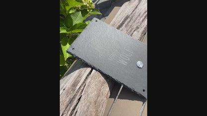 ANCHOR - personalized doorbell plate made of slate