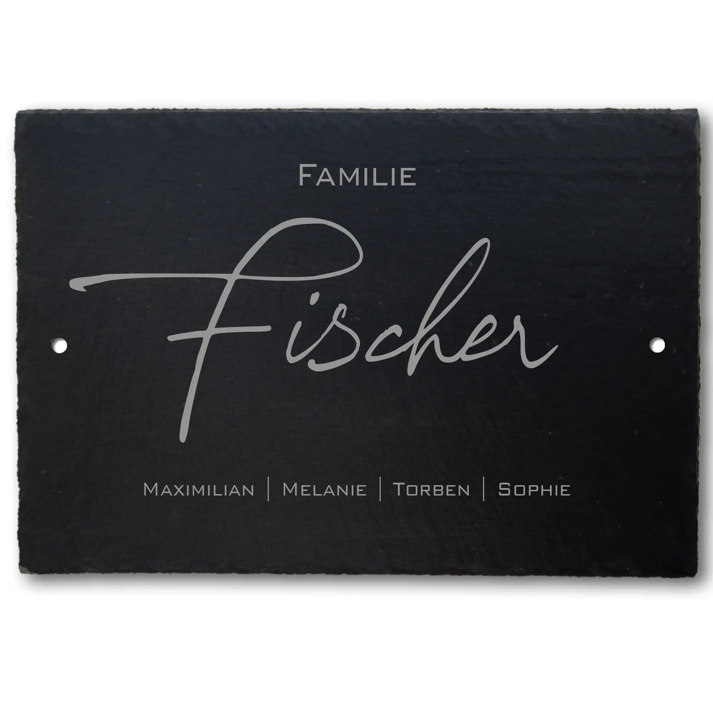 FLORALseite - personalized slate door sign