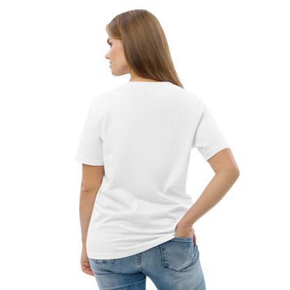 POURQUOIS? - Magnifique T-shirt unisexe en coton biologique avec un motif imprimé